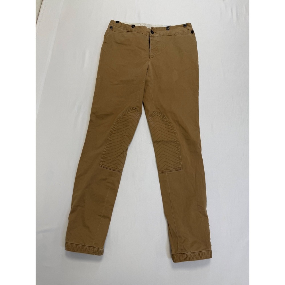 Vintage‎ Ralph Lauren Womens Tan Equestrian Jodhpur Pants Button Cuff Size 6